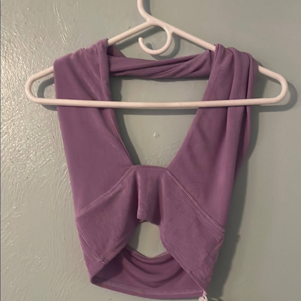 Purple Women's Crop Top